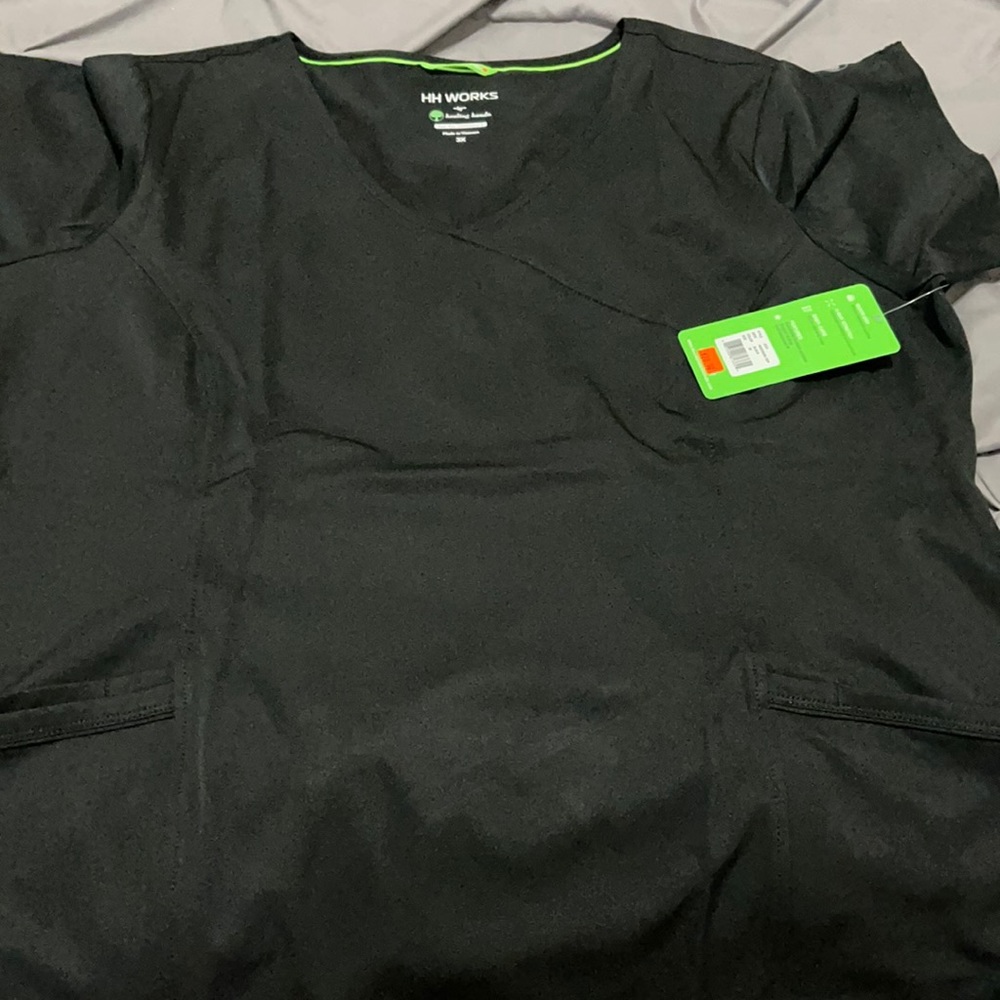 Black scrub top